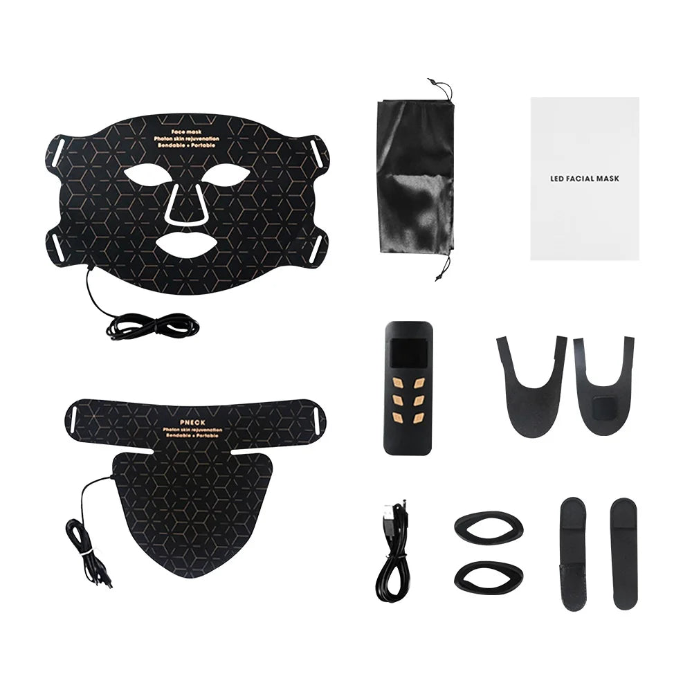 LED Light Therapy Mask  Professional Face  Neck Treatment - Product detail 7