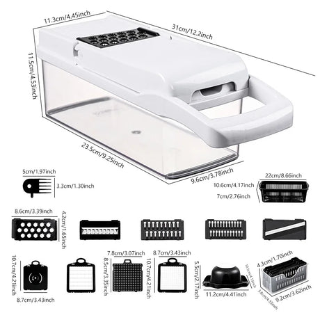 Multi-Function Vegetable Chopper  6-in-1 Food Prep System - Product detail 18