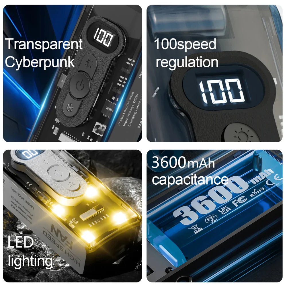 Portable Turbo Fan  Digital LED Display With 100 Speed Levels - Product detail 5