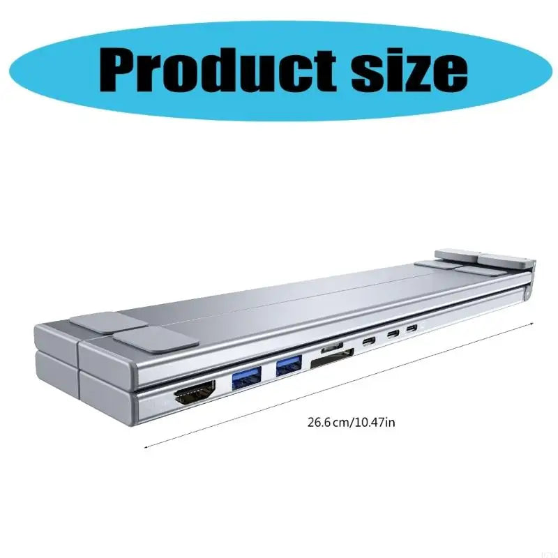 USB-C Laptop Hub Stand  8-in-1 Aluminum Docking Station - Product detail 9