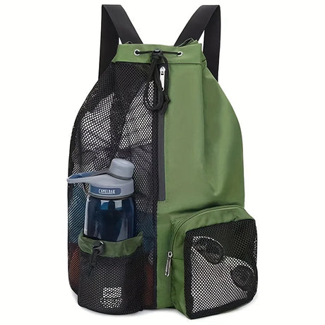 Sports Drawstring Backpack  Mesh Pocket Design - Product detail 4