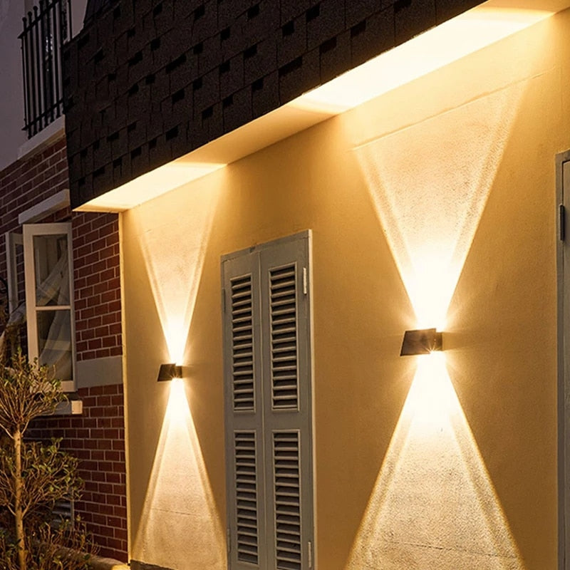 Solar Wall Light  Modern Dual LED Outdoor Lamp - Product detail 5