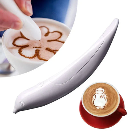 Electric Latte Art Pen  Professional Coffee Design Tool - Product showcase