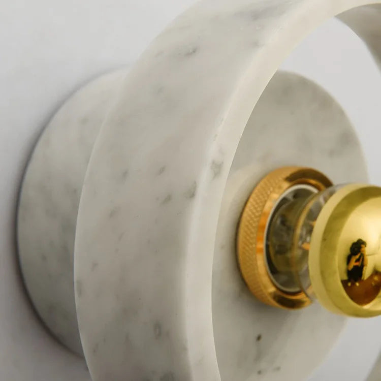 Modern Marble Wall Light  Natural Stone Circle Design - Product detail 9
