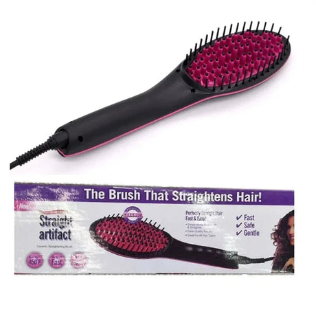 Digital Hair Straightening Brush  LCD Temperature Control - Product detail 4