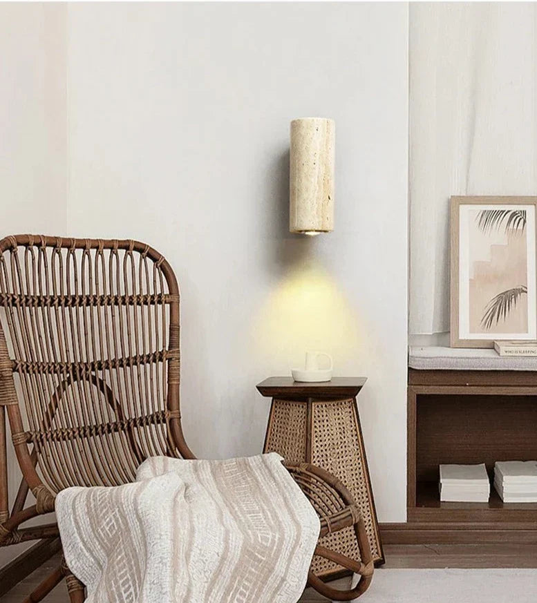 Natural Stone Wall Light  Travertine LED Sconce - Product detail 5