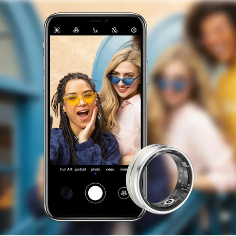 Smart Ring Fitness Tracker  Waterproof Digital Health Monitor - Product showcase