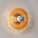 Ripple Glass Wall Light  Aqua Blue Concentric Design - Product detail 7