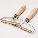Carpet Lint Remover  Wood Handle Steel Fabric Scraper - Detailed view