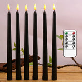 LED Taper Candles  Remote Control Black Set With Timer - Product detail 10