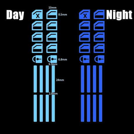 Car Window Control Stickers  Luminous Switch Indicators - Product detail 8