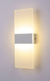 Modern Wall Sconce  Minimalist Acrylic Panel with Gold Accent - Product detail 11