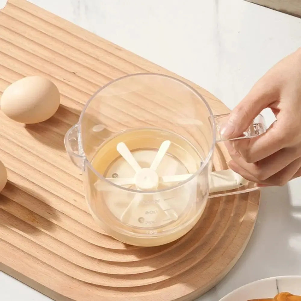 Kitchen Mixing Cup  Manual Stirring Beater With Spring Handle - Product detail 5