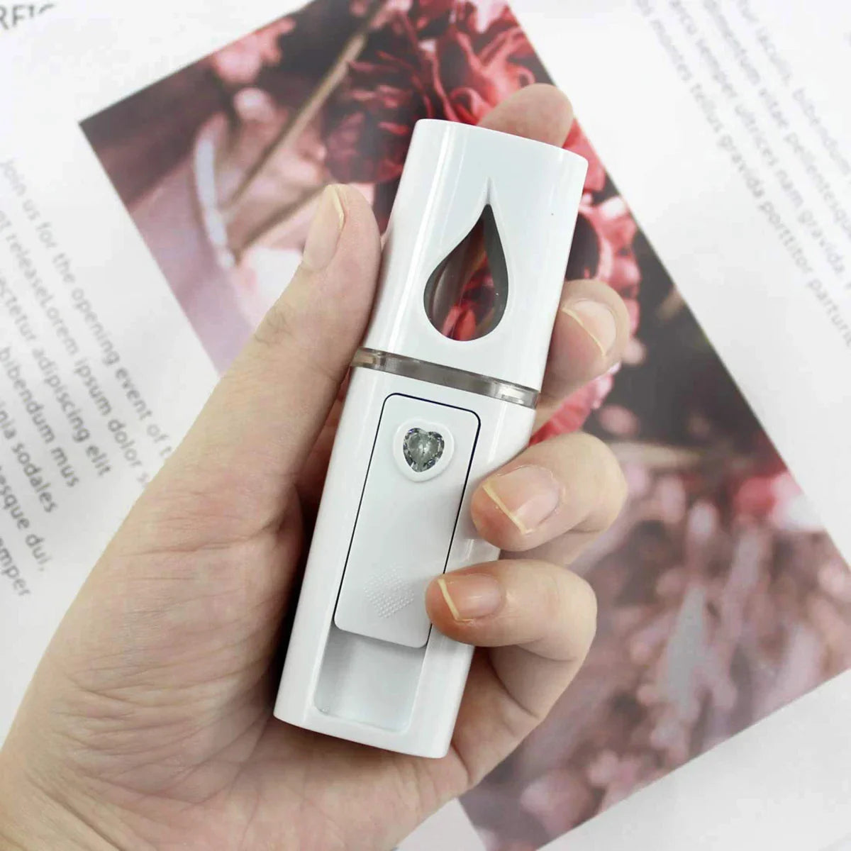 Portable Facial Mist Device  Nano Hydration Sprayer With Moisture Tester - Detailed view