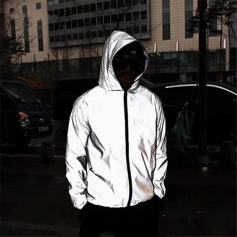 Reflective Safety Jacket  360 High Visibility Hooded Design - Product example
