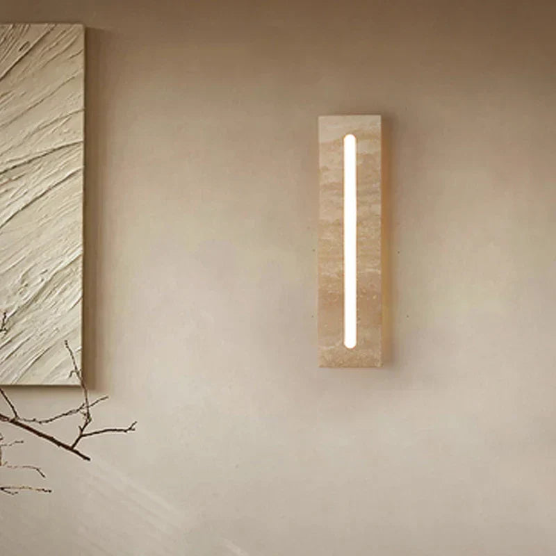 Modern Marble Wall Light  Minimalist LED Strip Design - Product example
