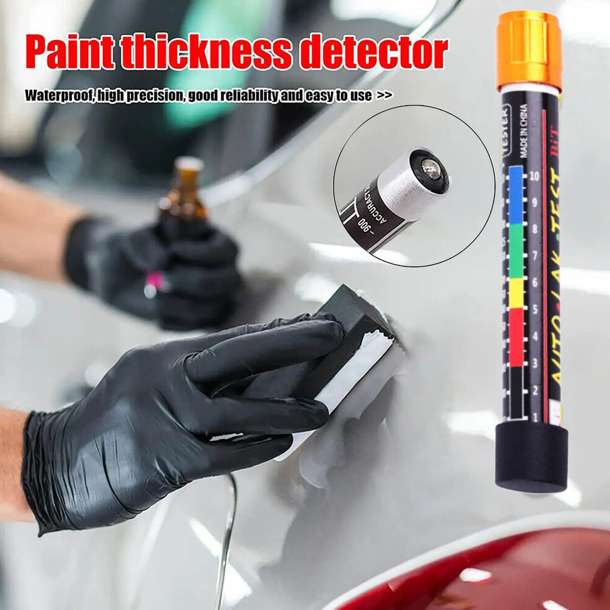 Professional Paint Thickness Gauge  Magnetic Tip 20 Micron Precision - Product detail 4