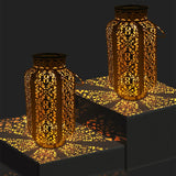 Solar Garden Lantern  Moroccan Iron Lattice Design - Product detail 5