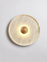 Minimalist Stone Wall Light  Natural Travertine LED Sconce - Product detail 6
