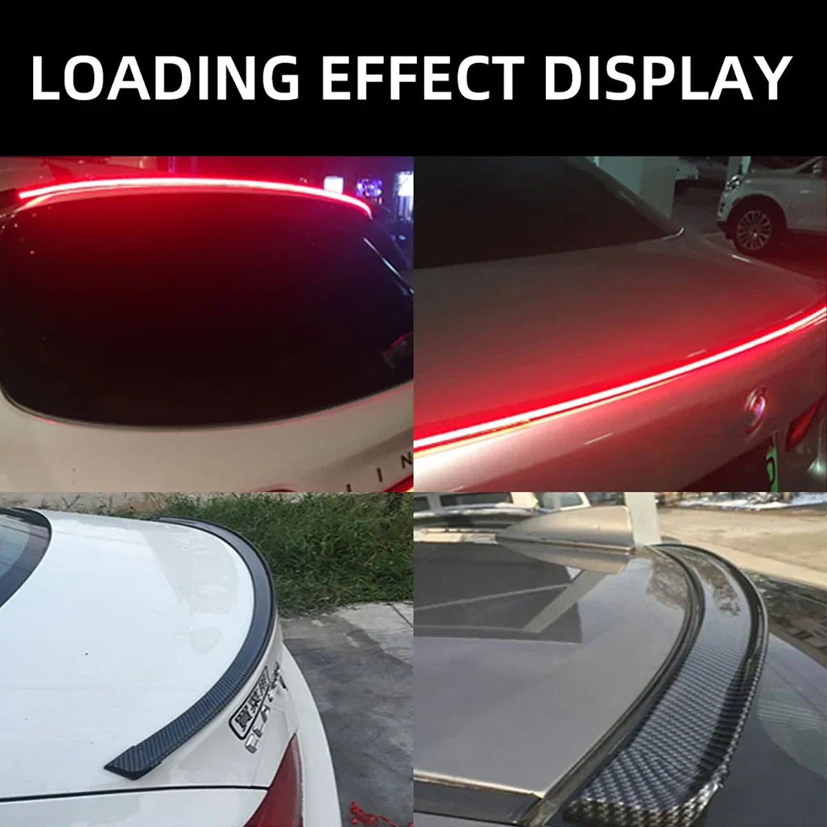 LED Car Spoiler Light  Carbon Fiber Strip With Brake Function - Product detail 4