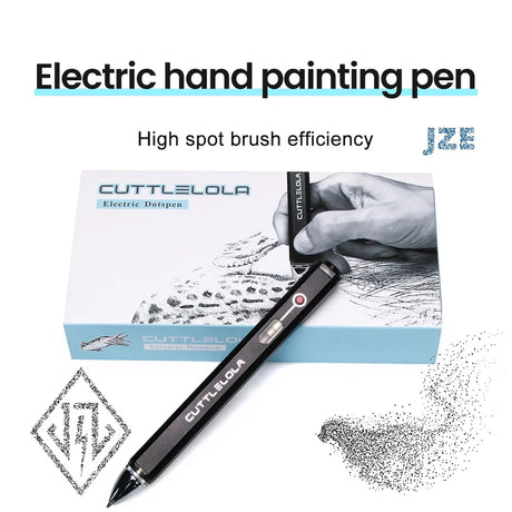 Professional Electric Dotting Pen  Rechargeable Artist Stippling Tool - Product showcase