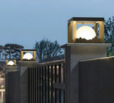 Modern Solar Wall Light  Cube Frame Mountain Silhouette - Product detail 6