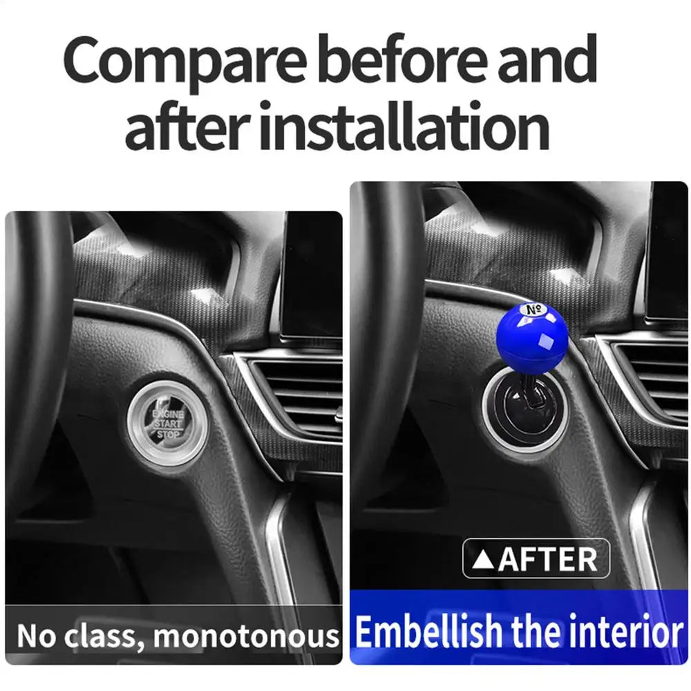 Car Start Button Joystick  Billiard Ball Design Push Start Cover - Product detail 7