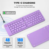 Portable Bluetooth Keyboard  Foldable Compact Design - Product example