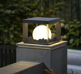 Modern Solar Wall Light  Cube Frame Mountain Silhouette - Product example