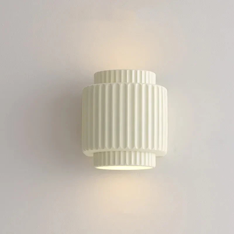 Modern Wall Sconce  Ribbed Resin Design - Product detail 9