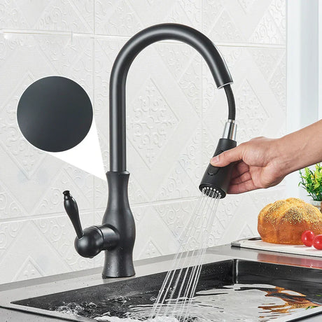 Modern Kitchen Faucet  Polished Brass Gold Finish - Product detail 4