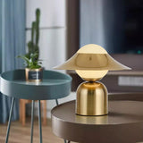 Nordic Table Lamp  Saturn Ring Gold Metal Design - Product example