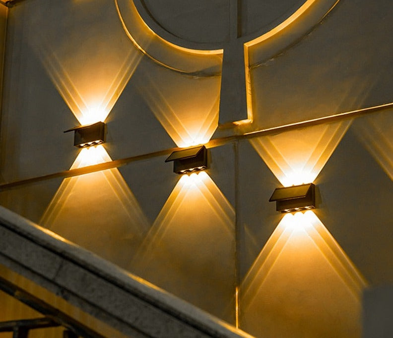 Solar Motion Sensor Wall Light  Automatic LED Outdoor Lamp - Product example