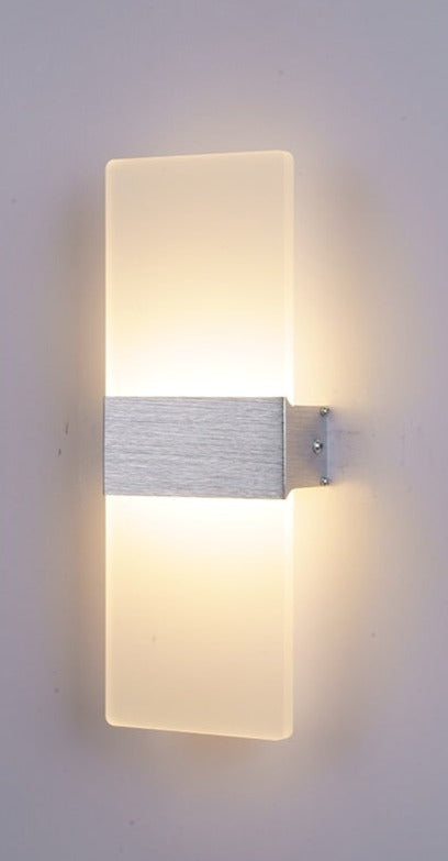 Modern Wall Sconce  Minimalist Acrylic Panel with Gold Accent - Product detail 13