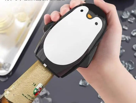 Novelty Bottle Opener  Penguin Design Stainless Steel - Product showcase
