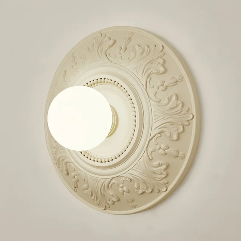 Vintage Ceiling Light  Ornate Floral Relief Pattern - Product detail 7