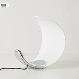 Modern LED Table Lamp  Curved Metal Crescent Design - Product detail 6
