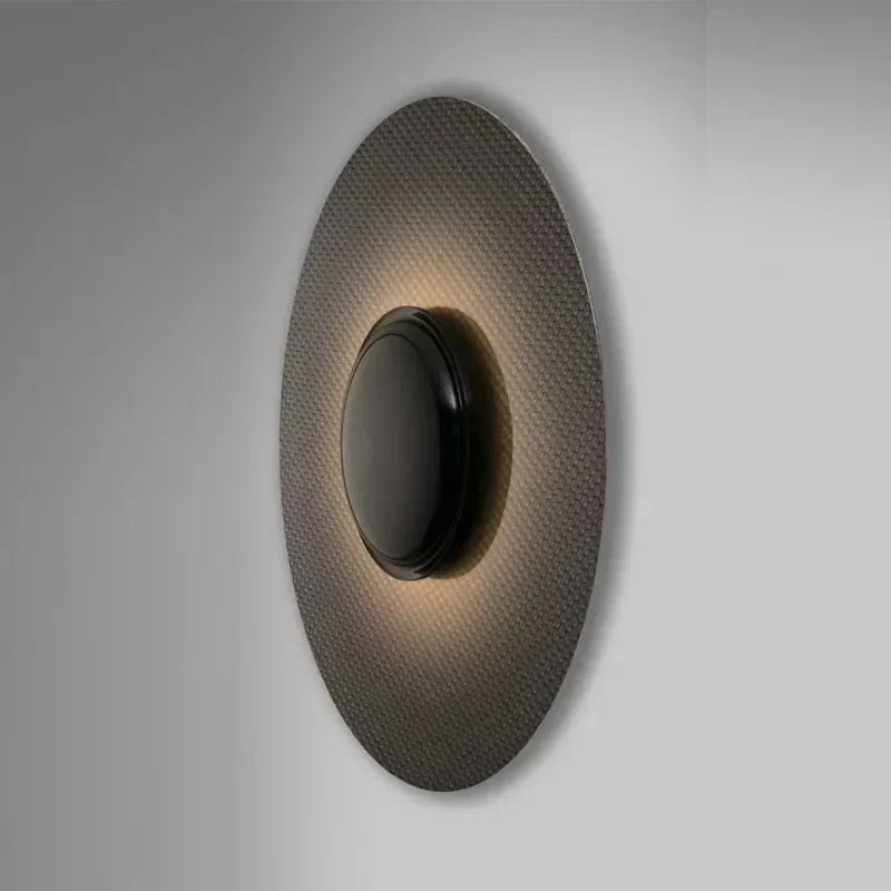 Modern LED Wall Light  Textured Carbon Ring Design - Product detail 7