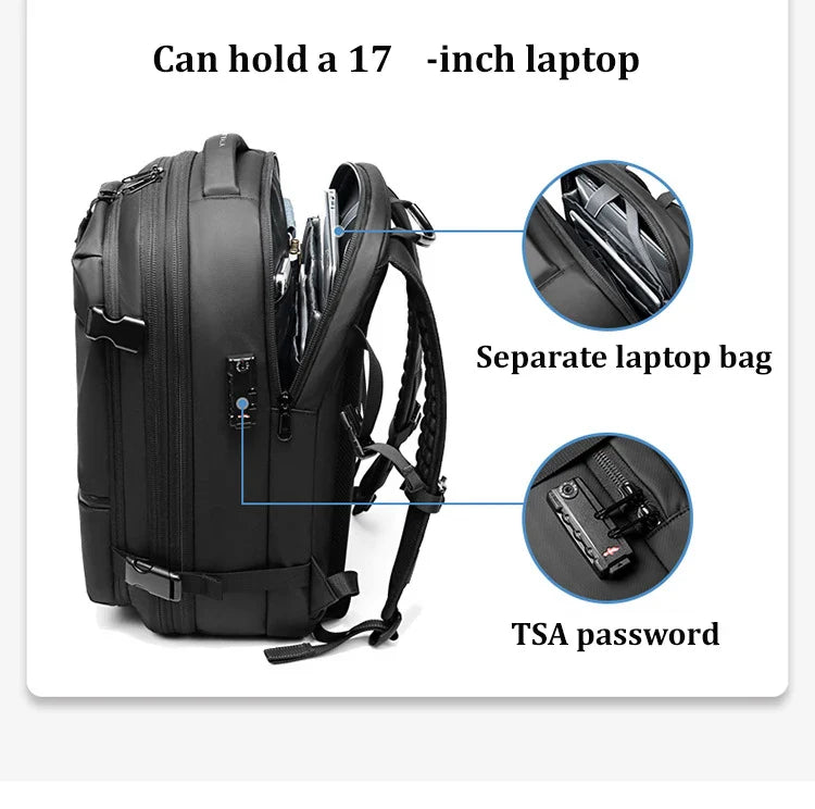 Smart Travel Backpack  Vacuum Compression Storage System - Product detail 5