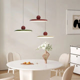 Modern Pendant Light  Bauhaus-Inspired Glass Disc Design - Product showcase