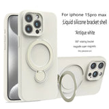 iPhone 15 Pro Max Ring Case  360 Rotating MagSafe Silicone Cover - Product detail 6