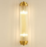 Art Deco Wall Sconce  Gold Crystal Glass Rod Design - Product detail 8
