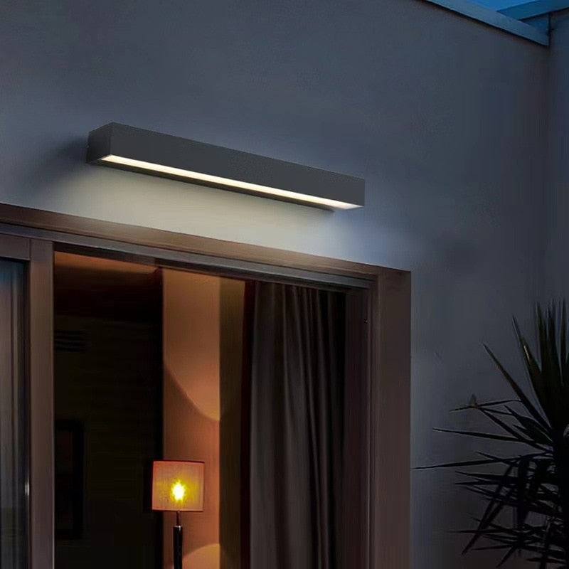 Modern Outdoor Wall Light  Linear LED Design With Smart Sensor - Product detail 4