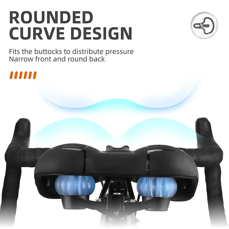 Ergonomic Bicycle Saddle  Wide Comfort Design With LED Light - Product example