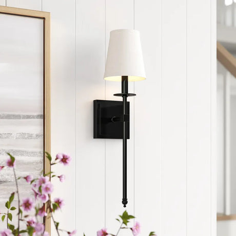 Modern Wall Sconce  Brushed Gold Crystal Accent - Product detail 13