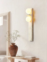 Modern LED Wall Light  Natural Stone Dual Globe Design - Product detail 4