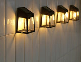 Solar Outdoor Wall Light  Modern Black Metal Frame - Product detail 6