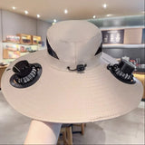Solar Fan Sun Hat  Wide Brim Cooling Technology - Product detail 8