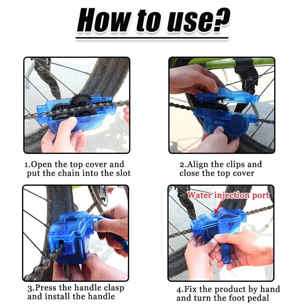 Bicycle Chain Cleaner  Professional 3D Brush System - Product example