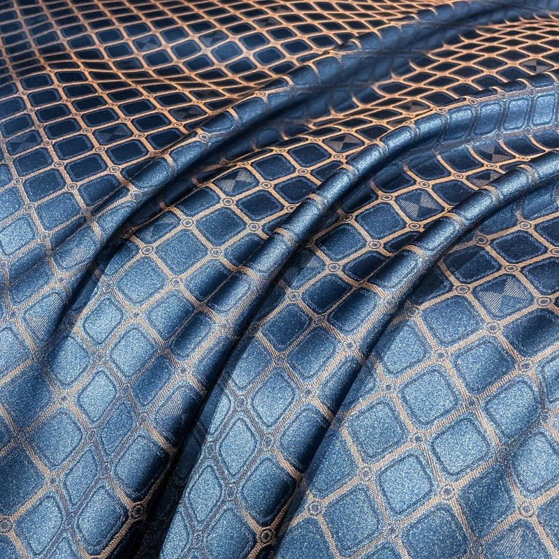 Luxury Egyptian Cotton Bedding  Diamond Pattern Duvet Set - Product detail 6